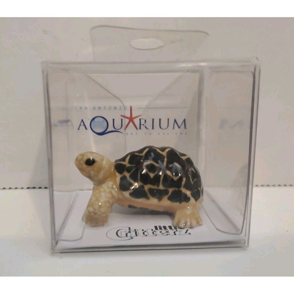 San Antonio Aquarium Little Critterz Star Tortoise Figurine NEW